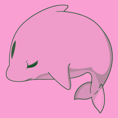 Brave Pink Hero Green dolphin